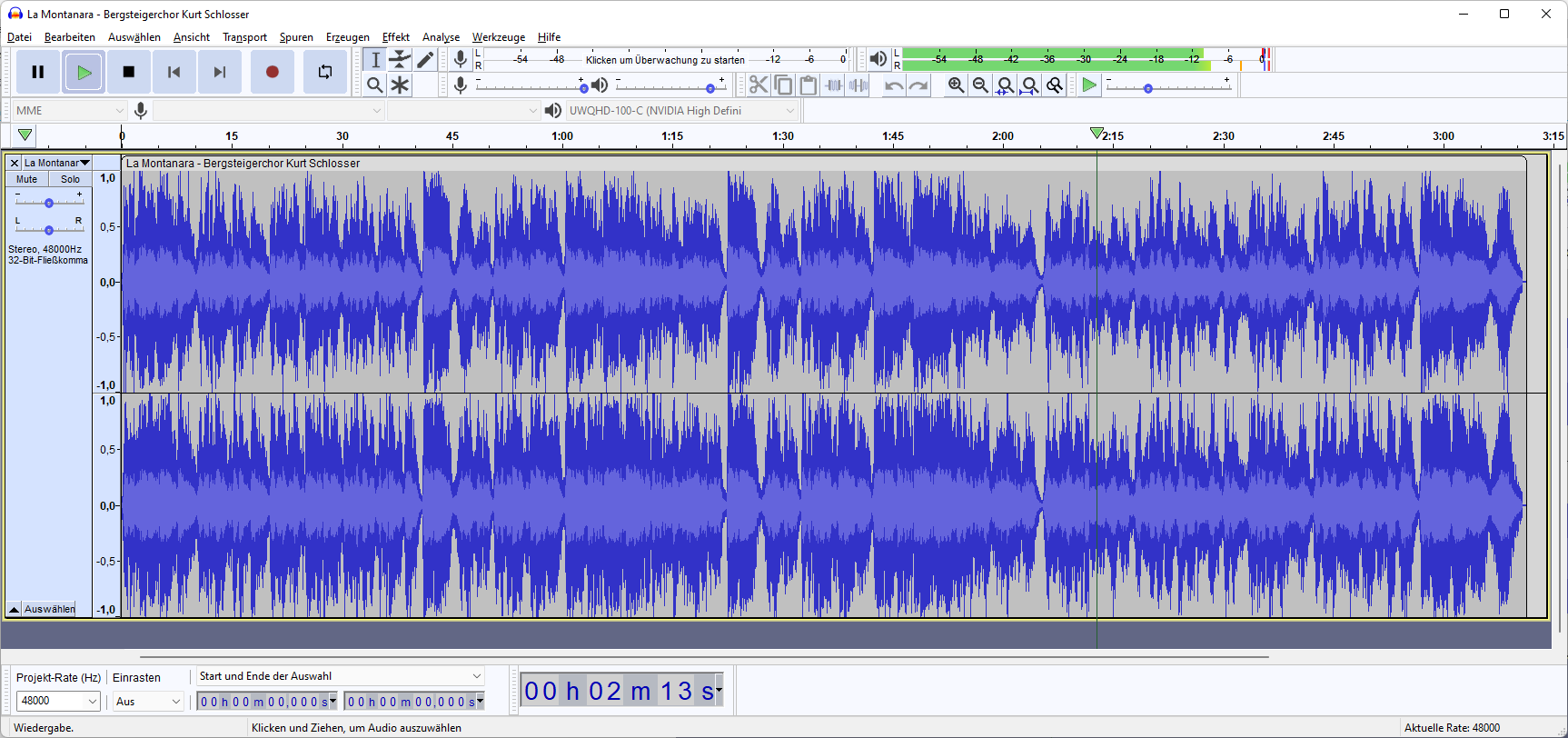 Screenshot Audacity