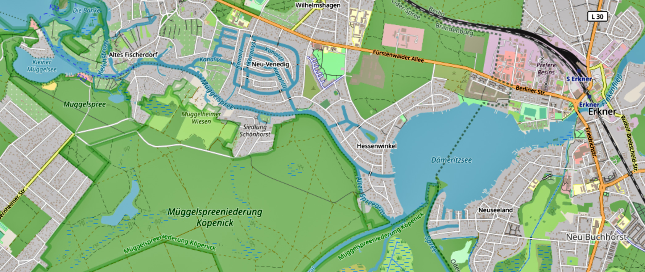 Roseneck – Dämeritzsee Ecke Müggelspree