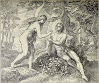 Illustrationen zum Alten Testament, 1. Buch Mose: Der Sündenfall (Schnorr´s Bild Nr. 8)