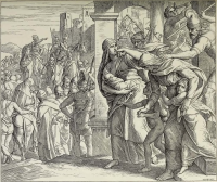 Illustrationen zum Alten Testament, 2. Buch der Könige: Die Zerstörung Jerusalems und die Wegführung der Israelten nach Babylon (Schnorr´s Bild Nr. 124)
